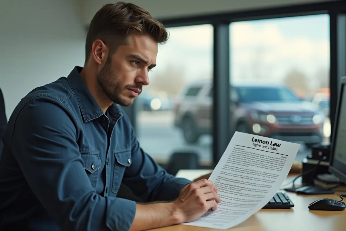 driver reviewing essential facts about lemon law rights and claims